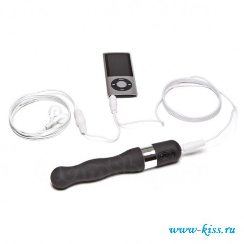 Прикольная вещь из интимшопа вибратор музыкальный OhMiBod Naughtibod - iPod Vibrator Black