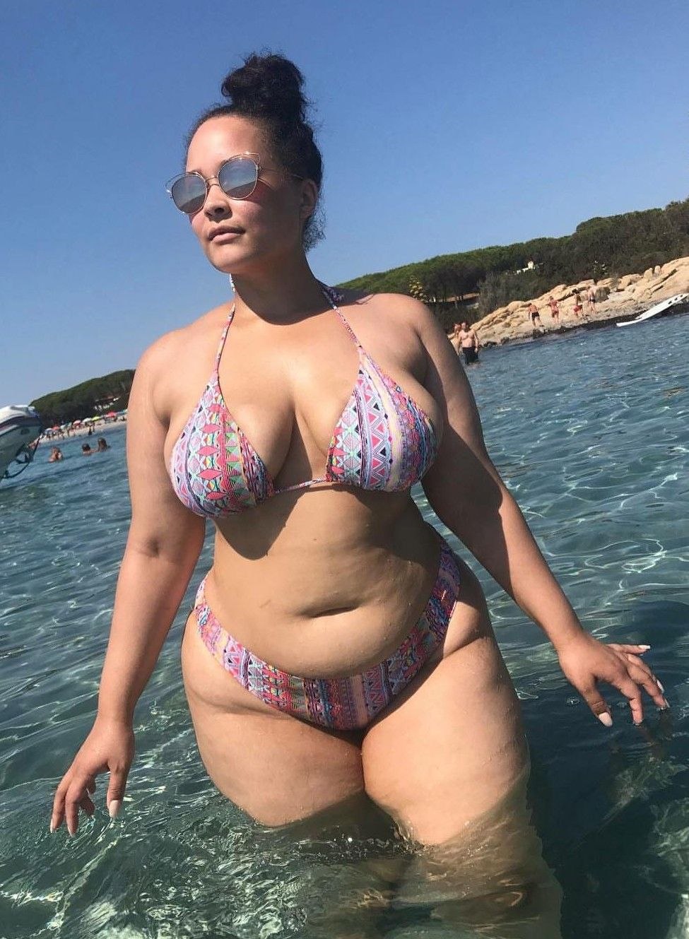 Зрелые bbw в бикини Любительское