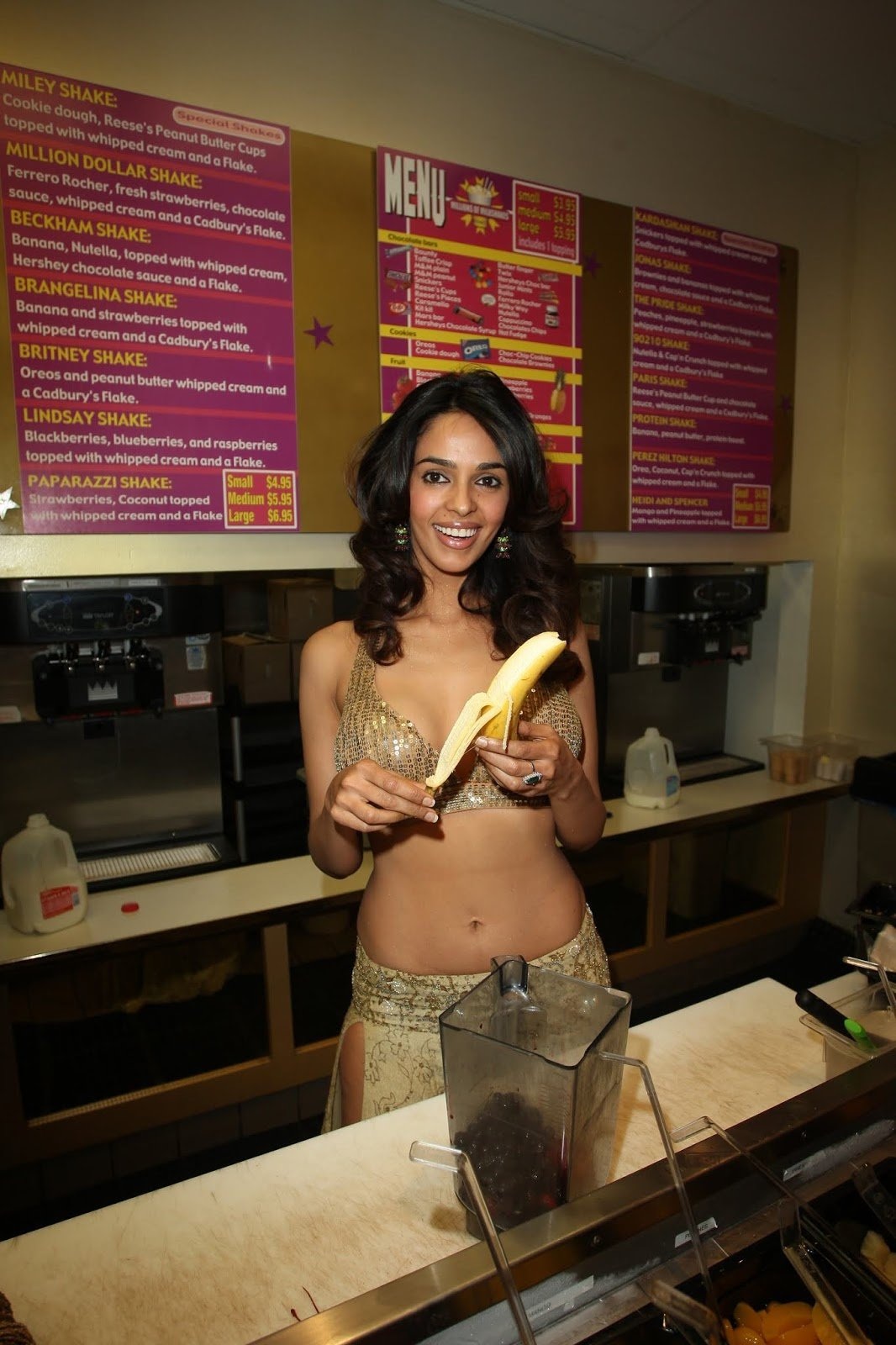 Mallika Sherawat hot Scene Side Boob the Myth