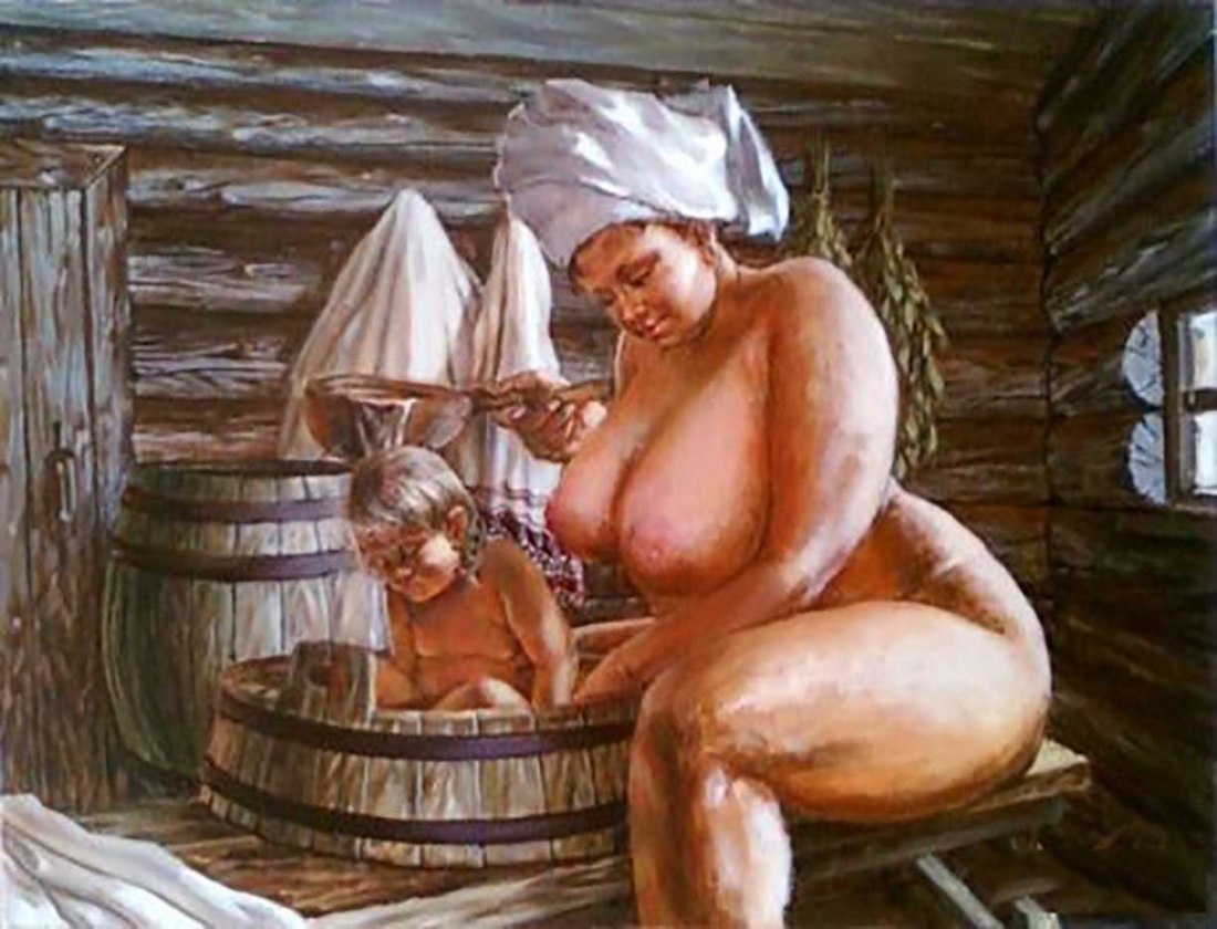 Голые советские женщины в бане