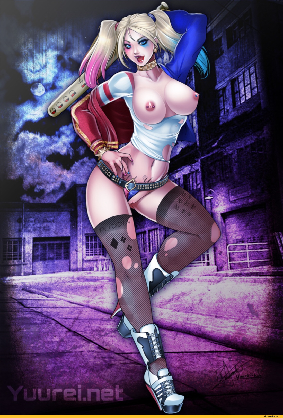 Carlos Braga Harley Quinn арт голая