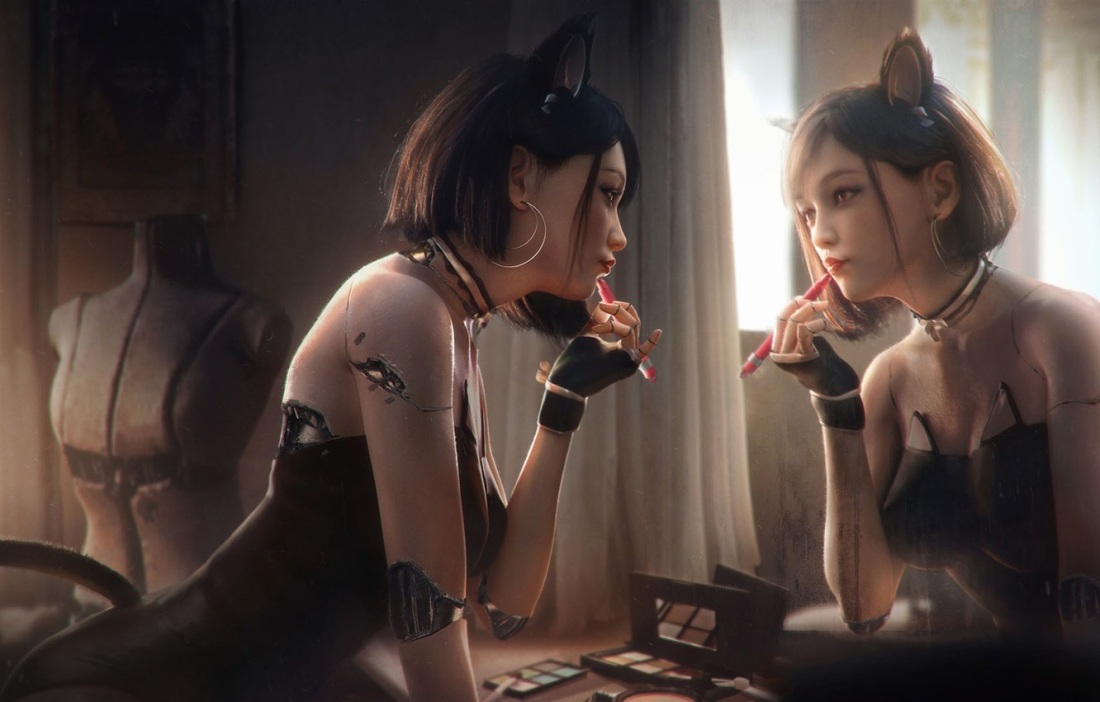 Cyberpunk 2077 зеркало