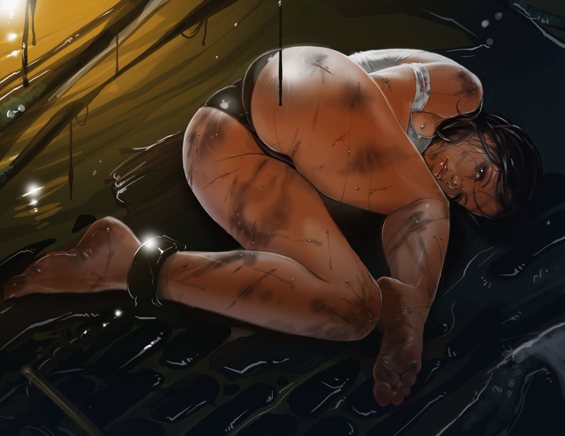 Tomb Raider Лара Крофт хентай Art
