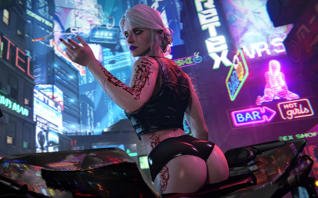 Цири киберпанк 2077