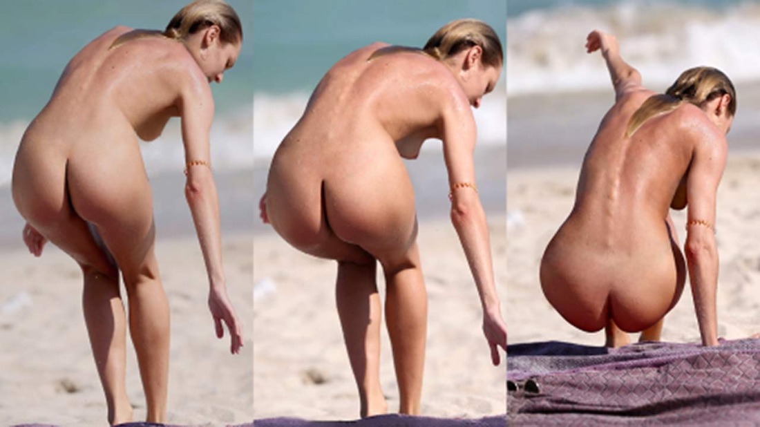 Candice Swanepoel голая на пляже