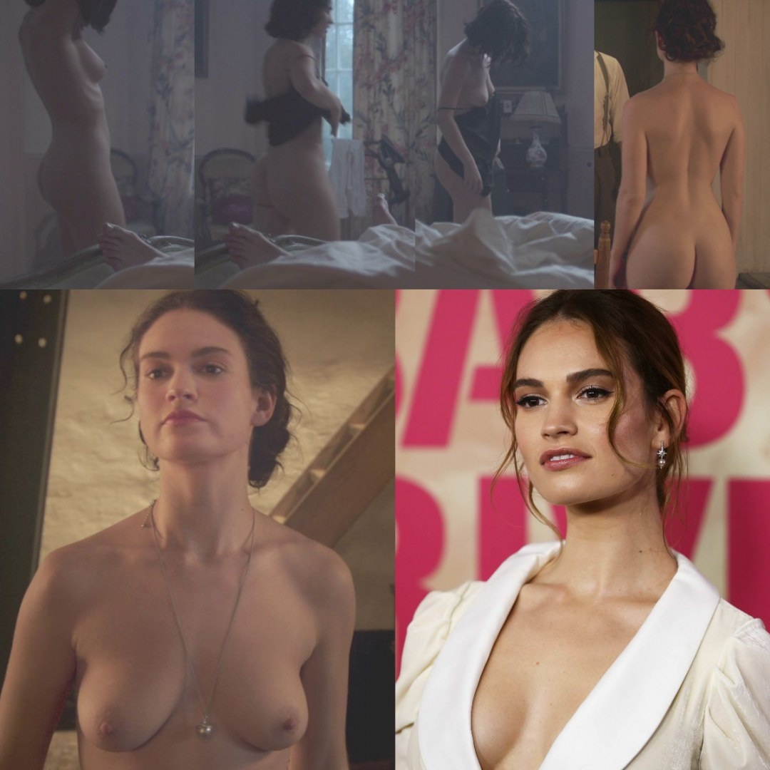 Голая Лили Джеймс (Lily James