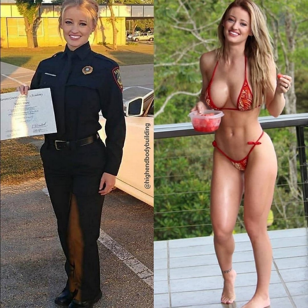 Девушки в форме и без нее ню