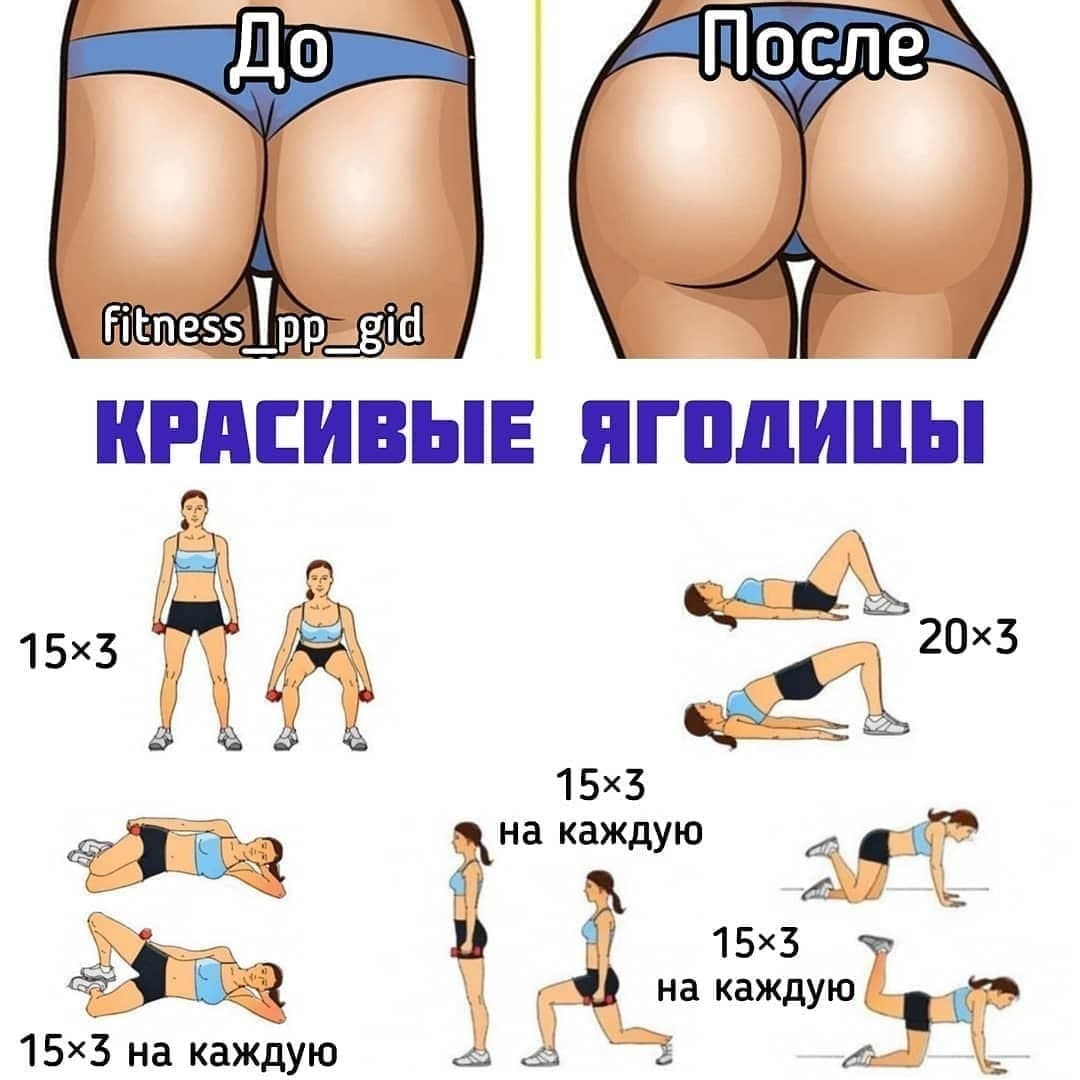 Упругая попа упражнения