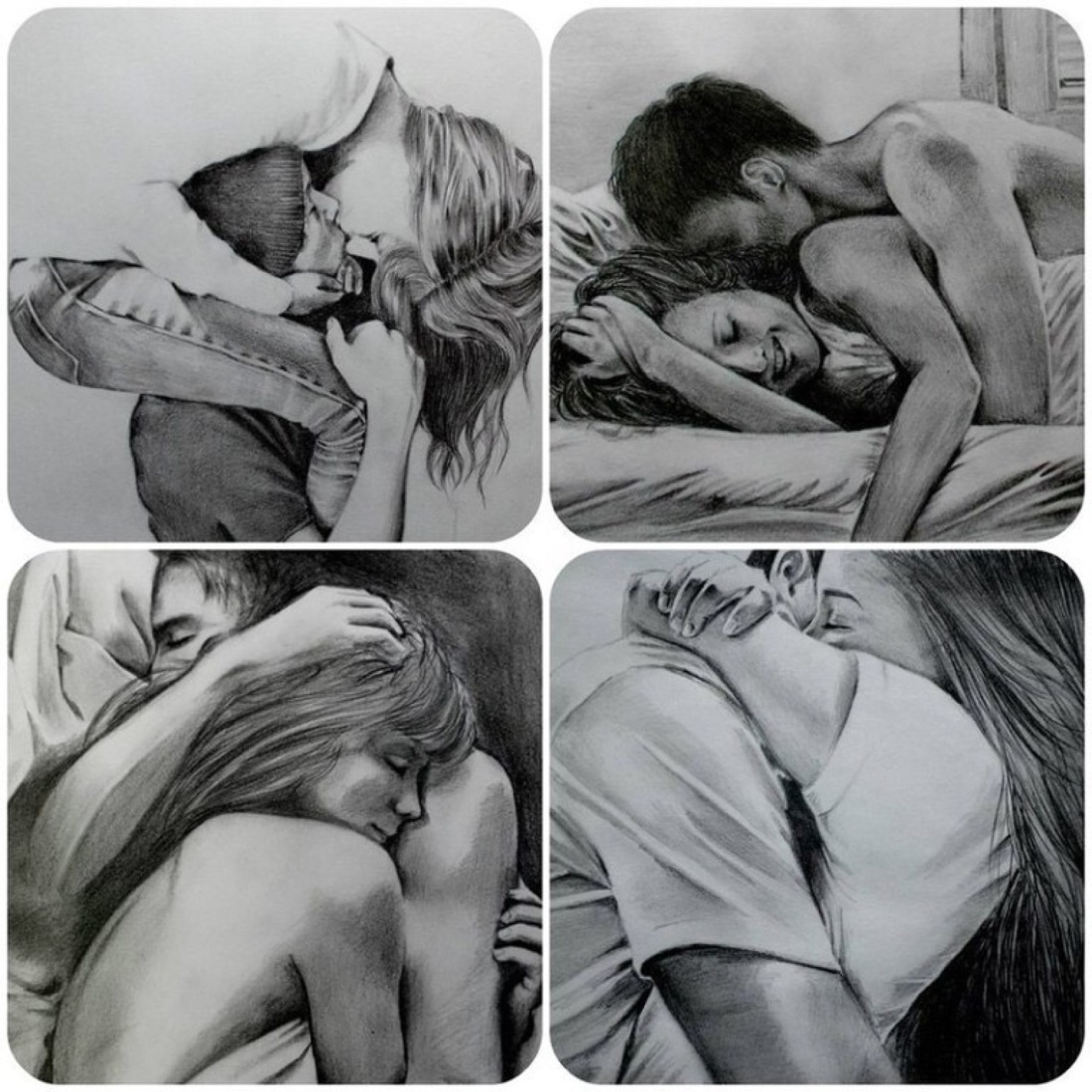 Интимные рисунки карандашом