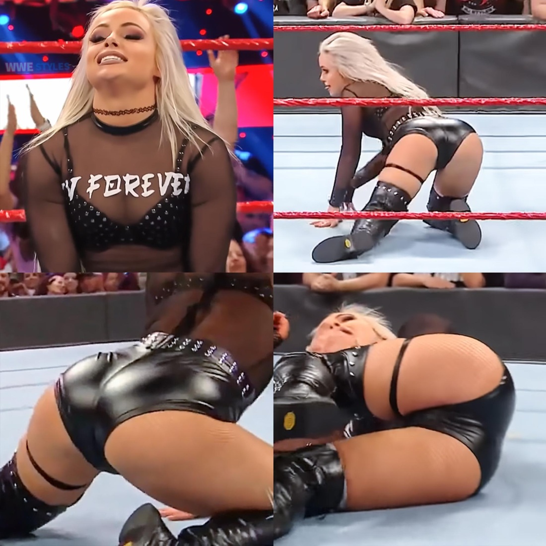 Лив Морган WWE ягодицы