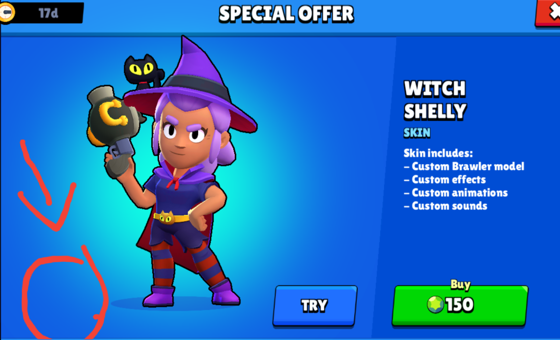 Ведьма Шелли Brawl Stars