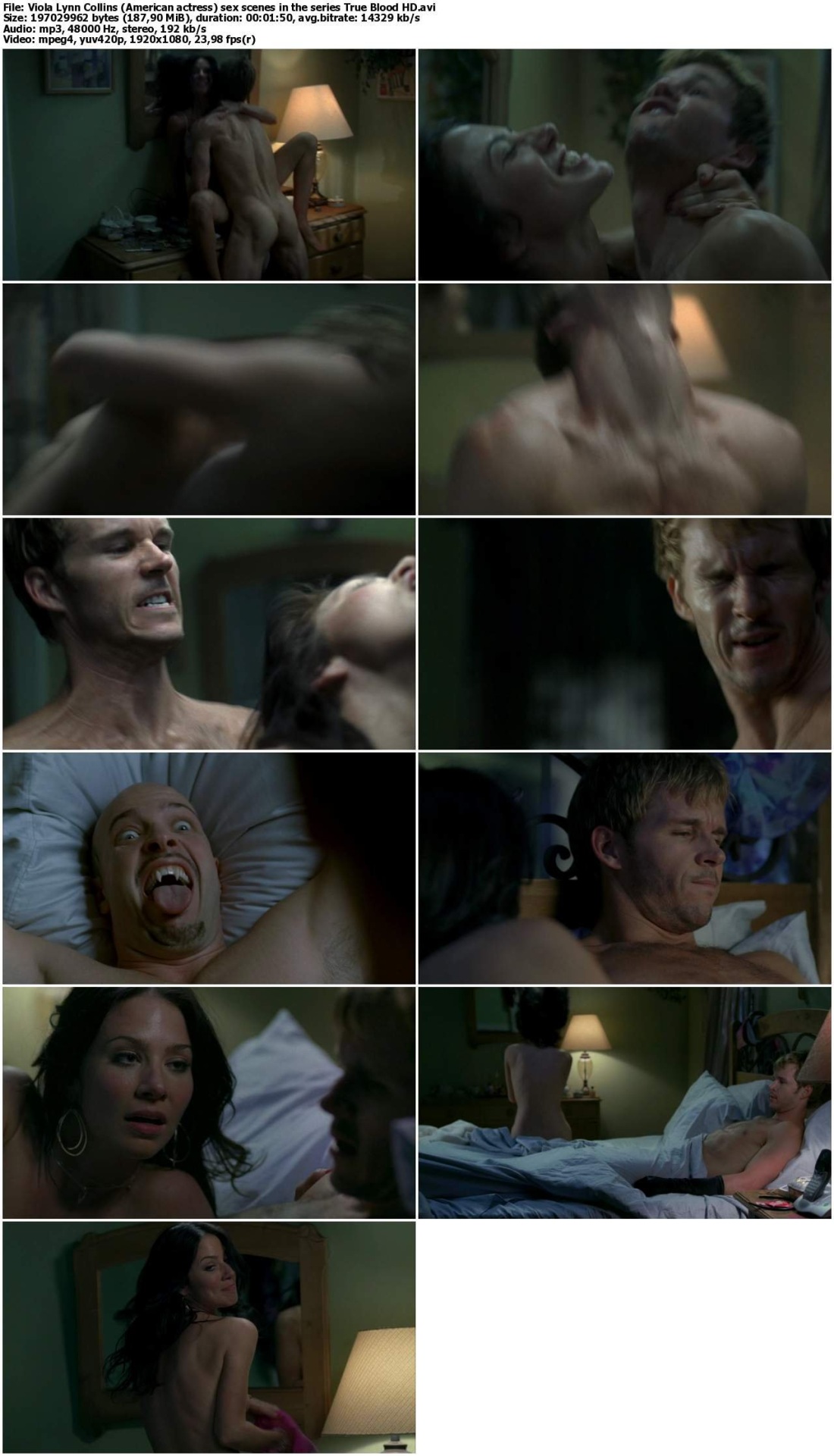 Линн Коллинз постельная сцена true Blood