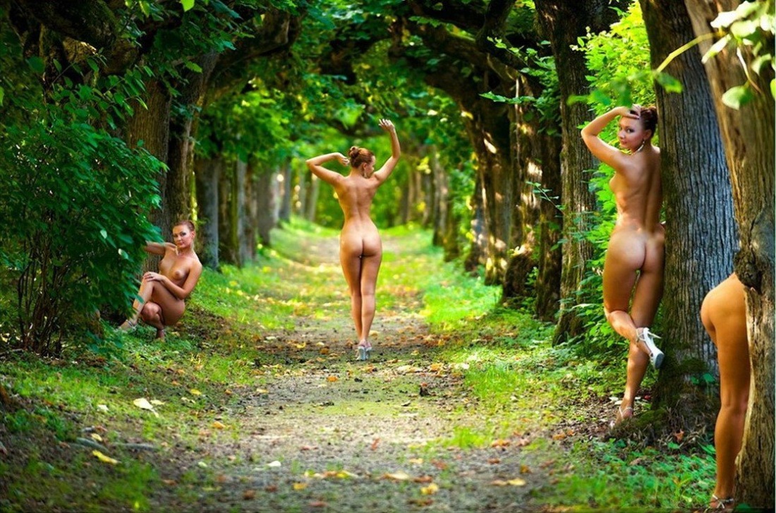 Необычные фотосессии девушек ню