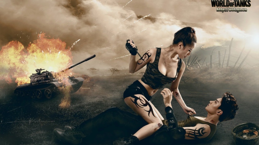 Заставки World of Tanks с девушками