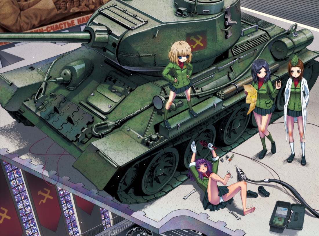 Аниме танкистки girls und Panzer