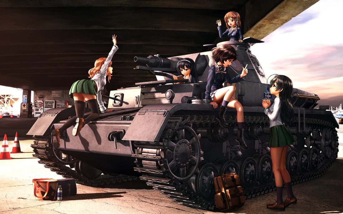 Girls und Panzer итальянская школа