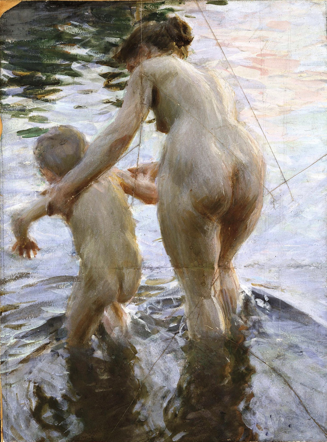 Моются в реке