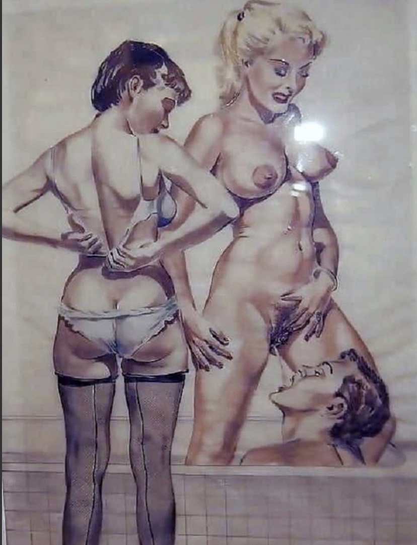 Эротические рисунки ретро