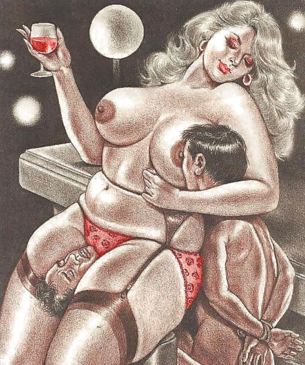Эротические рисунки ретро
