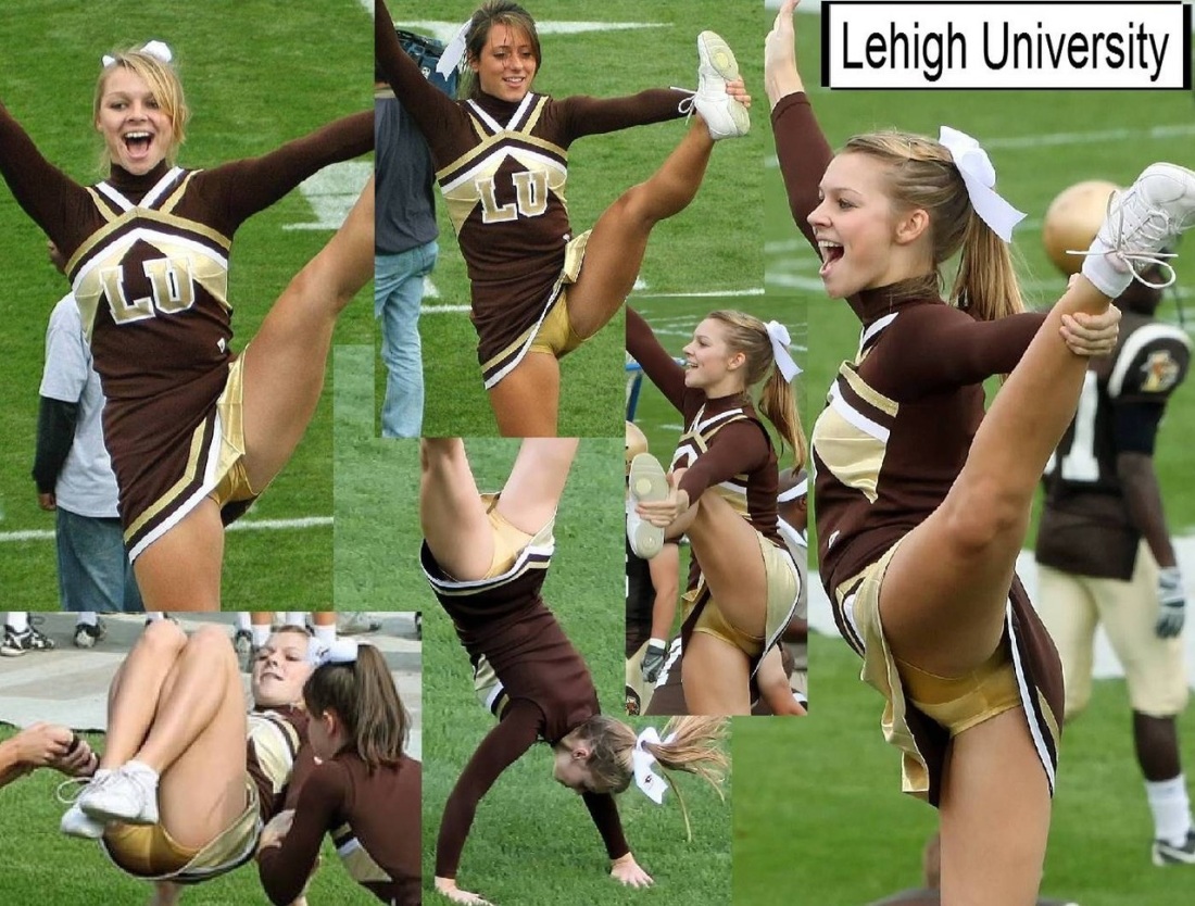 Cheerleader crotch shot без трусов